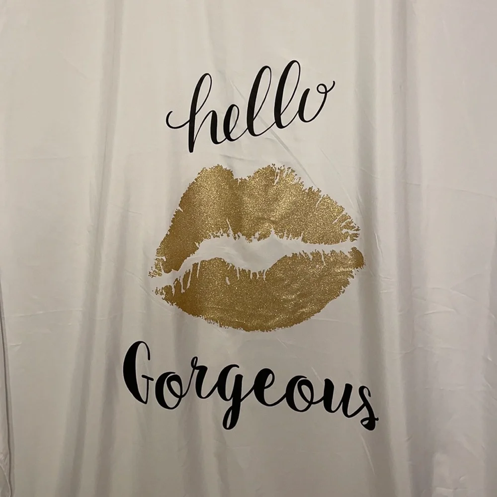 Hello Gorgeous Shower Curtain